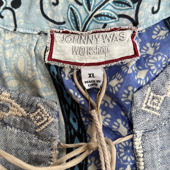 NWT! Johnny Was XL Umoya effortless scarf back blouse. - Picture 10 of 13